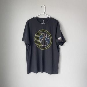 Adidas Black Short Sleeve Basketball T-shirt XL